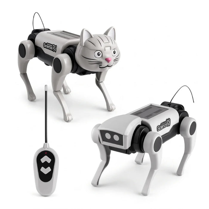 Kit 2 Arma Tu Primer Perro Robot RC a Control Remoto Juguete