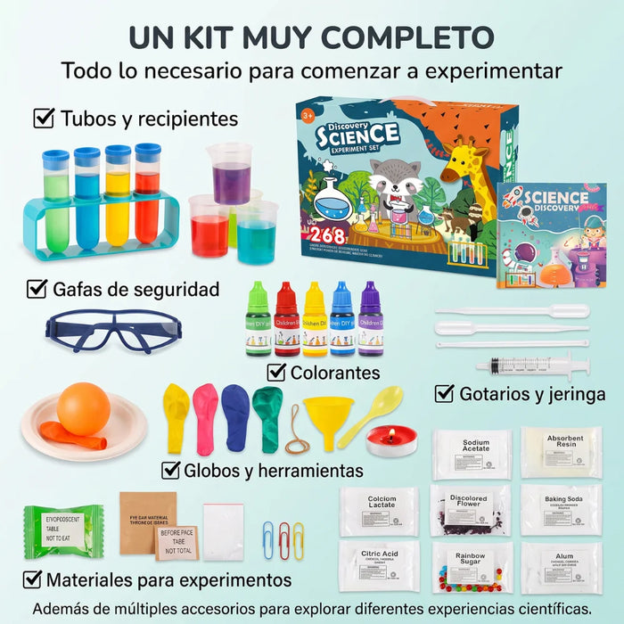 Kit Ciencia Avanzado 268 Experimentos Científicos Para Niños