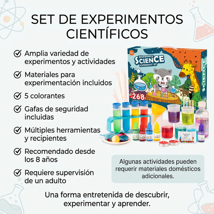 Kit Ciencia Avanzado 268 Experimentos Científicos Para Niños