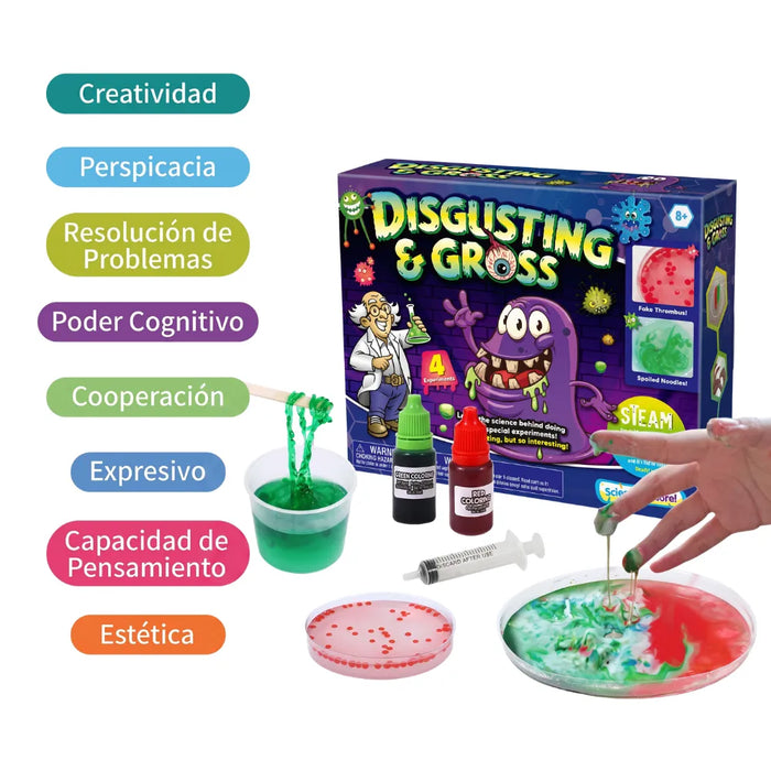 Kit De Ciencia Experimento Bacteria Slime Juguete Educativo