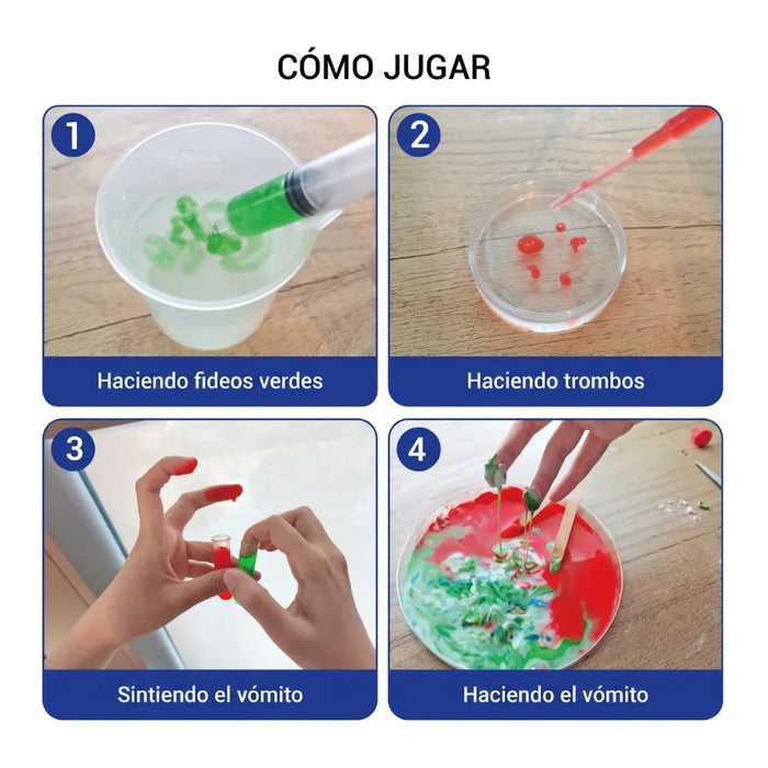 Kit De Ciencia Experimento Bacteria Slime Juguete Educativo