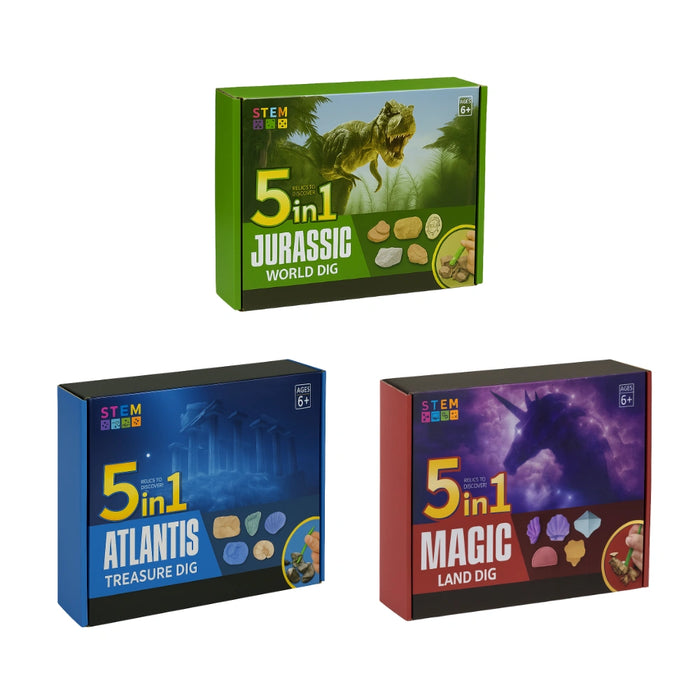 Kit De Excavación Atlantis 5 En 1 Juguete Educativo Infantil