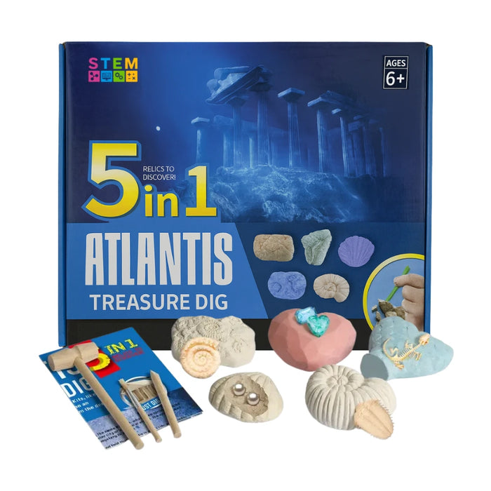 Kit De Excavación Atlantis 5 En 1 Juguete Educativo Infantil