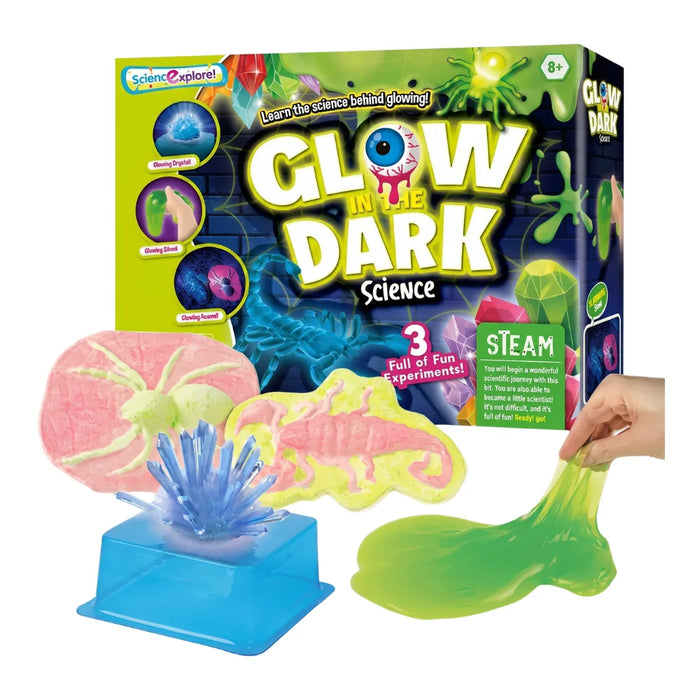 Kit Experimento Slime Que Brilla En La Oscuridad Ciencia