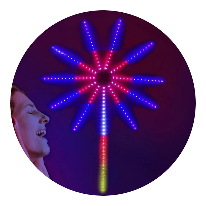 Kit Luces Fuegos Artificiales Rgb Decoracion Navidad Led