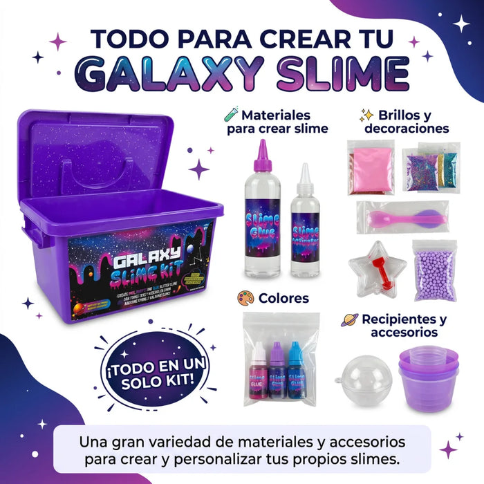 Kit Para Hacer Slime Completo Con Accesorios Y Maletín Infantil