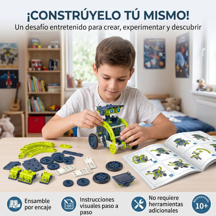 Kit Robot Solar Para Armar Juguete Educativo Ciencia Infantil