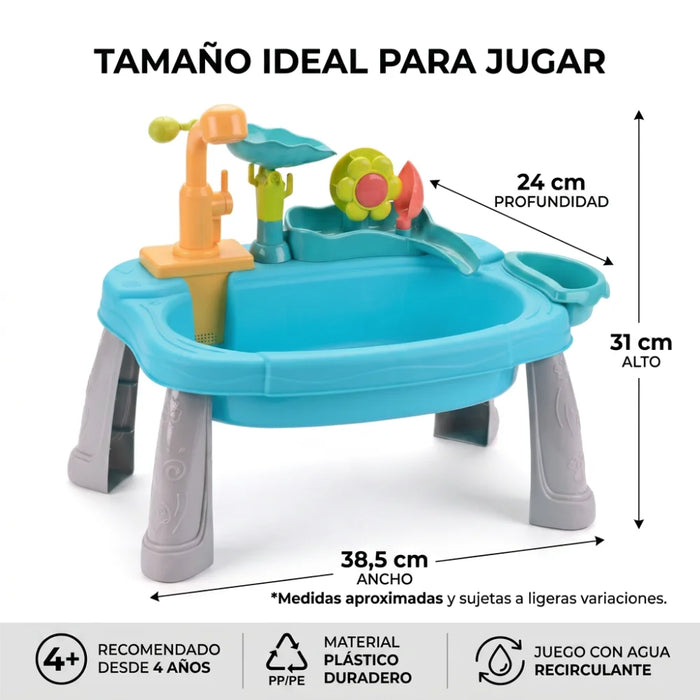 Lavaplatos Infantil Con Agua Recirculante Pesca Y Accesorios