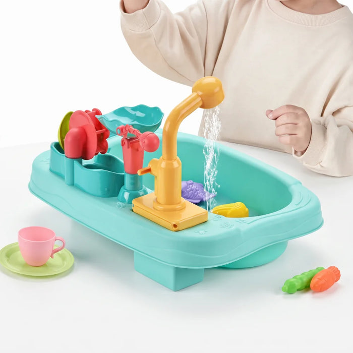 Lavaplatos Infantil Con Agua Recirculante Pesca Y Accesorios