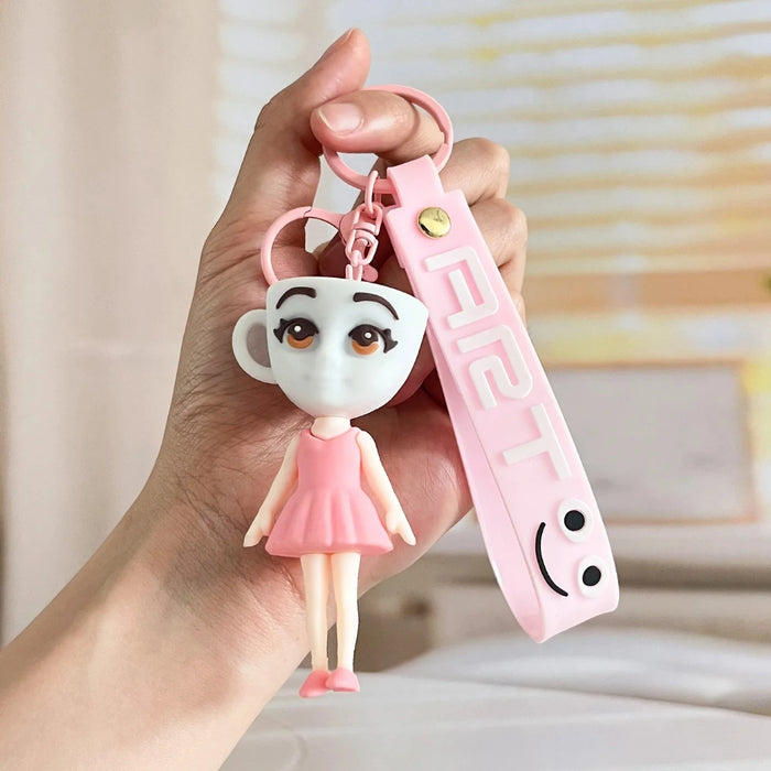 Llavero Colgante De Goma Brainrot Ballerina Capuchina