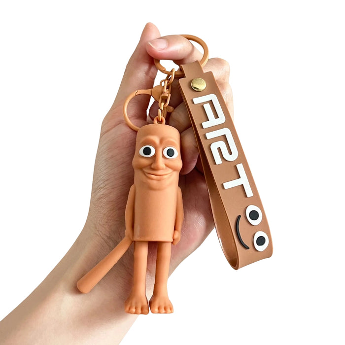 Llavero Colgante De Goma Brainrot Tung Tung Tung Sahur