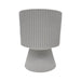 Macetero Maceta Ceramica Estilo Nordico Blanco Base Conica - Fliperex