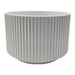 Macetero Maceta De Ceramica Blanco Lineas Verticales Grande - Fliperex