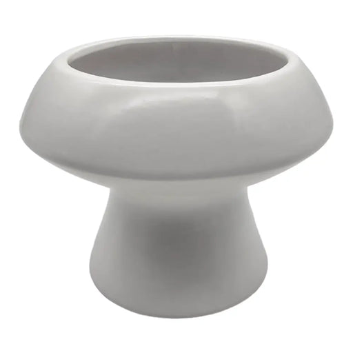 Macetero Maceta De Ceramica Con Forma De Seta Blanco Deco - Fliperex
