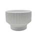 Macetero Maceta De Ceramica Copon Blanco Brillante M - Fliperex