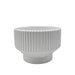Macetero Maceta De Ceramica Copon Blanco Brillante S - Fliperex