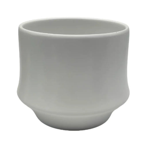 Macetero Maceta De Ceramica Elegante Blanco Liso Brillante L - Fliperex