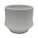 Macetero Maceta De Ceramica Elegante Blanco Liso Brillante L - Fliperex