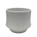 Macetero Maceta De Ceramica Elegante Blanco Liso Brillante M - Fliperex
