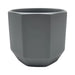 Macetero Maceta De Ceramica Gris Lineas Verticales L - Fliperex