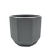 Macetero Maceta De Ceramica Gris Lineas Verticales S - Fliperex