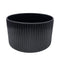 Macetero Maceta De Ceramica Negro Lineas Verticales Pequeño