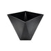 Macetero Maceta Geometrico Diseño Nordico De Plastico Negro - Fliperex