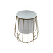 Macetero Maceta Nordica Pedestal Fierro Decoracion Blanco - Fliperex
