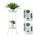 Macetero Maceta Pedestal Para Maceteros 2 Niveles Blanco - Fliperex