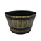 Macetero Plastico Diseño Efecto Barril De Madera Maceta L