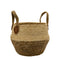 Macetero Cesto Maceta De Yute Tejida Plegable Con Asas S