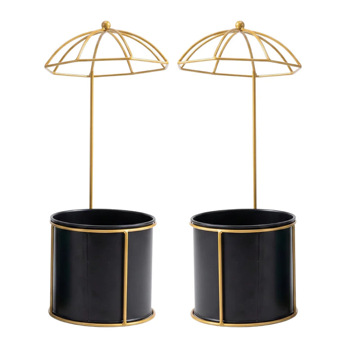Macetero Metalico Con Pedestal Decorativo Plantas Suculentas