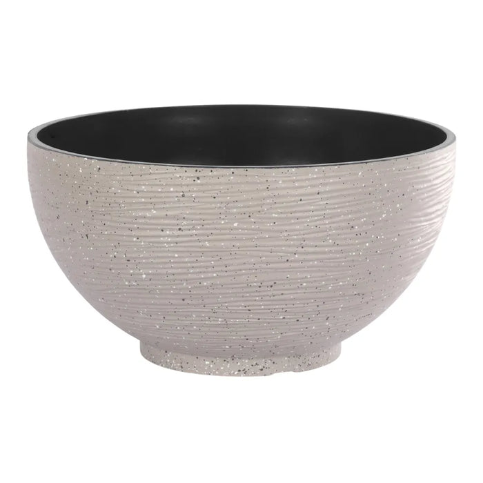 Macetero Plastico Semi Esfera Premium Diseño a Rayas M