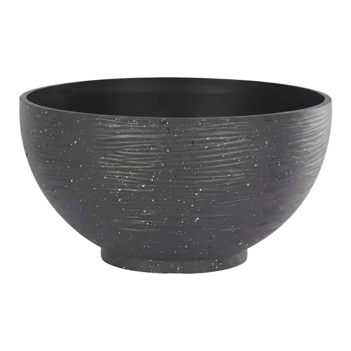 Macetero Plastico Semi Esfera Premium Diseño a Rayas M