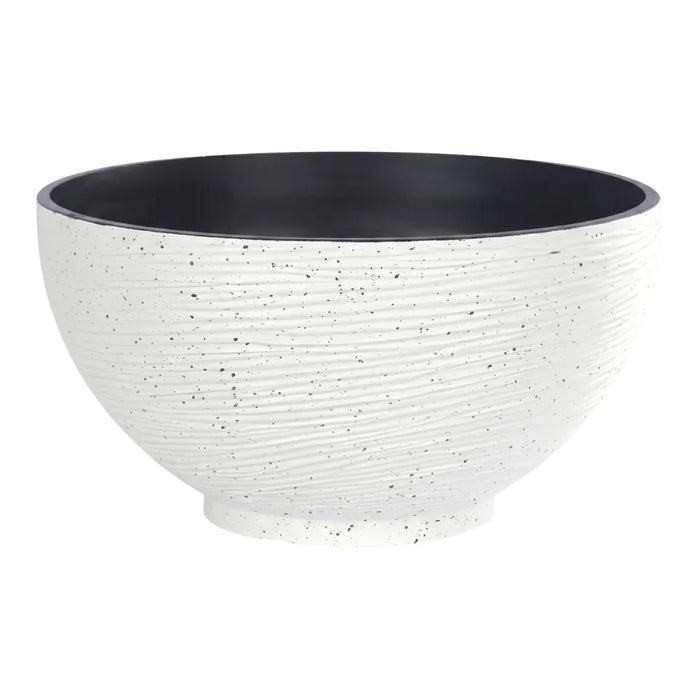 Macetero Plastico Semi Esfera Premium Diseño a Rayas M