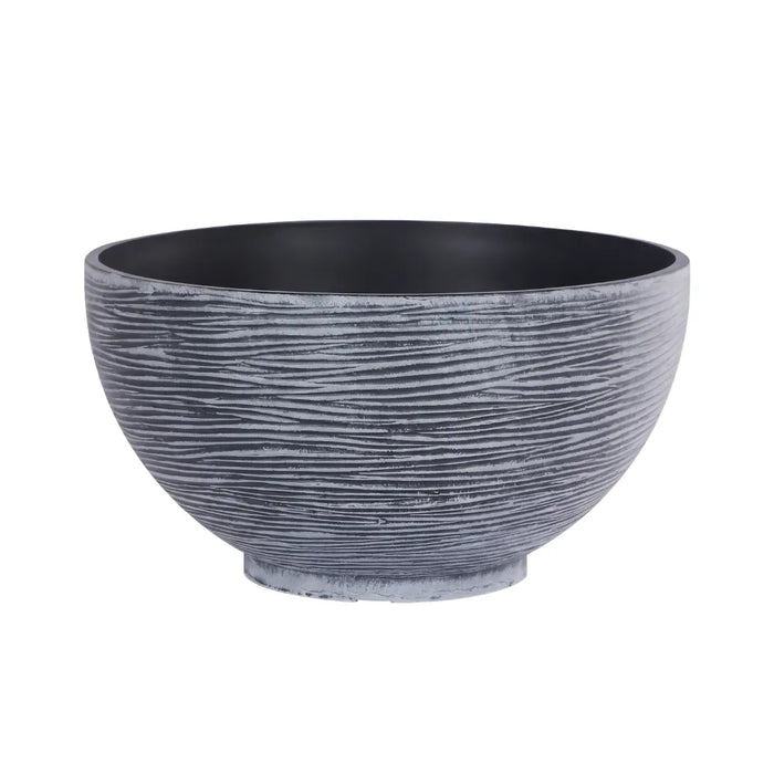 Macetero Plastico Semi Esfera Premium Diseño a Rayas S