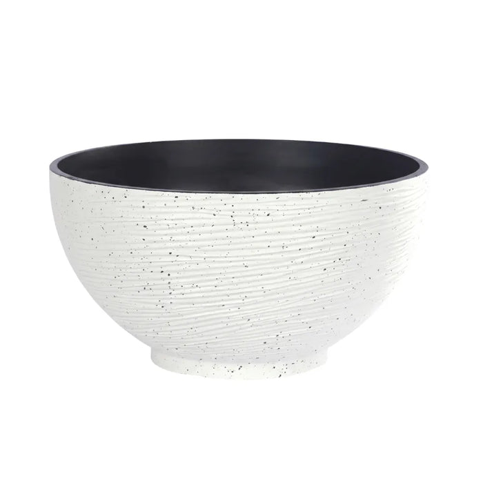Macetero Plastico Semi Esfera Premium Diseño a Rayas S