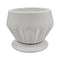 Maceteros Maceta De Ceramica Diamante Elegante Blanco L