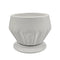 Maceteros Maceta De Ceramica Diamante Elegante Blanco M