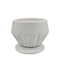 Maceteros Maceta De Ceramica Diamante Elegante Blanco S