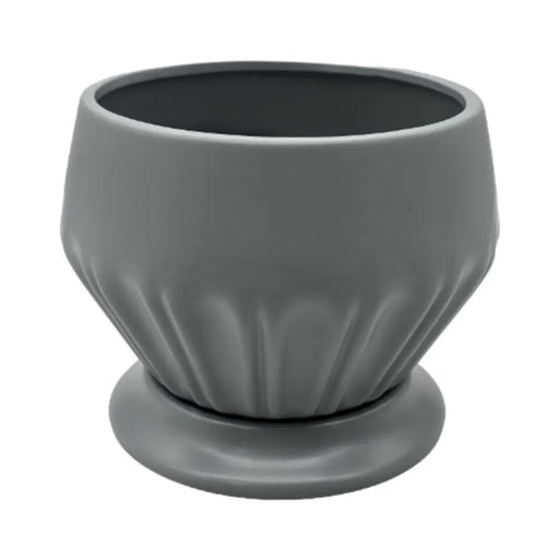 Maceteros Maceta De Ceramica Diamante Elegante Gris L - Fliperex