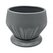 Maceteros Maceta De Ceramica Diamante Elegante Gris L - Fliperex