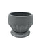 Maceteros Maceta De Ceramica Diamante Elegante Gris S