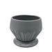 Maceteros Maceta De Ceramica Diamante Elegante Gris S - Fliperex