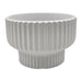 Maceteros Maceta De Ceramica Estilo Copon Blanco Mate L - Fliperex