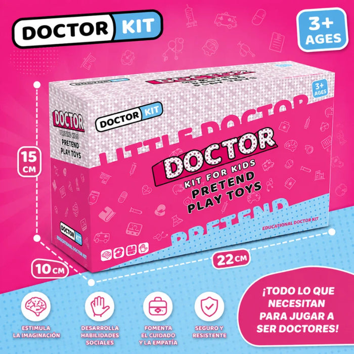 Maletin De Doctora Infantil Set Medico Con Accesorios Niñas