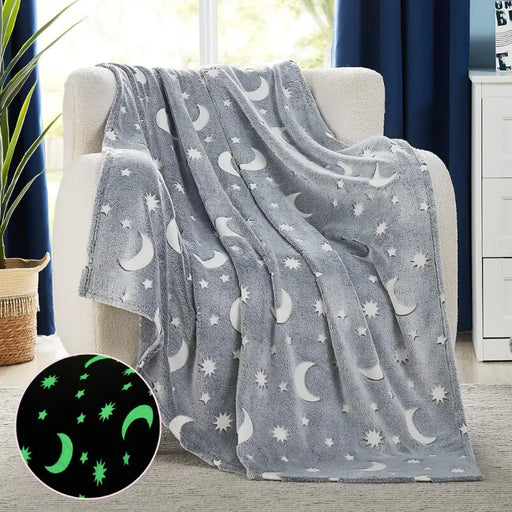 Mantita Luminosa Sherpa Brilla En La Oscuridad Infantil - Fliperex