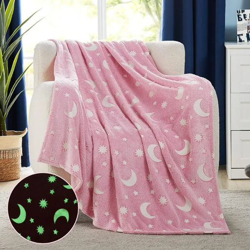 Mantita Luminosa Sherpa Brilla En La Oscuridad Infantil - Fliperex