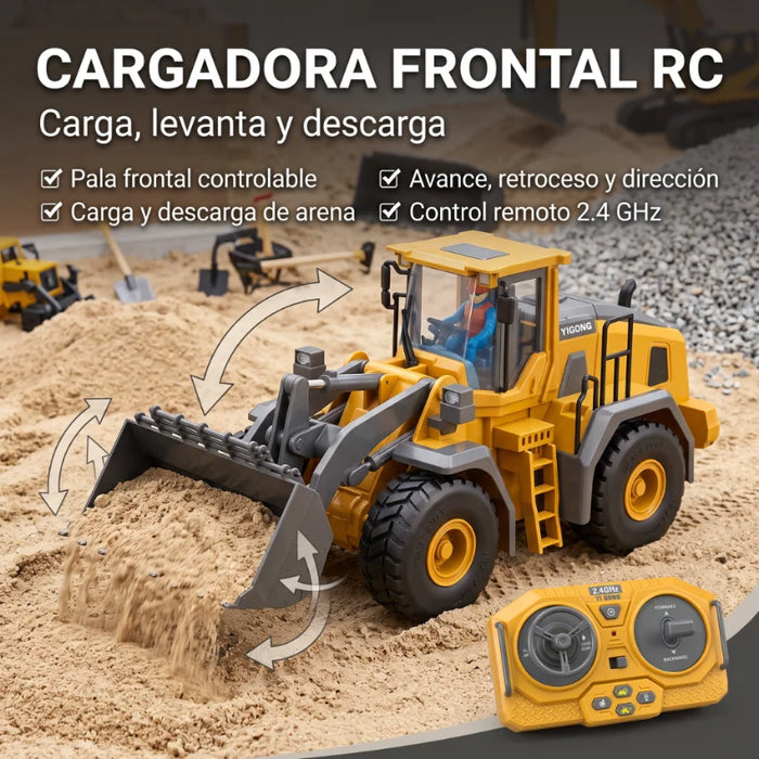 Máquinas De Construcción Control Remoto Metal Recargables Rc