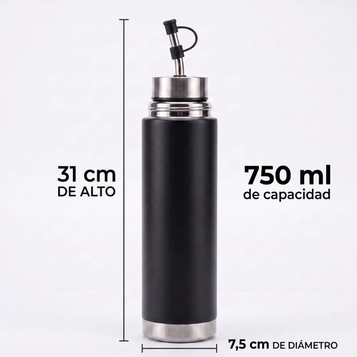 Mate Listo 750 Ml Acero Inoxidable Con Bombilla Autocebante